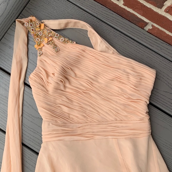 Mac Duggal Float One Shoulder Open Back Gown - Picture 3 of 14